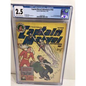 Captain Marvel Adventures 102 CGC Graded 2.5 Golden Age Fawcett 1949